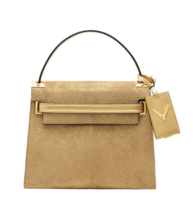 VALENTINO GARAVANI My Rockstud金色馬毛提包,106,500。